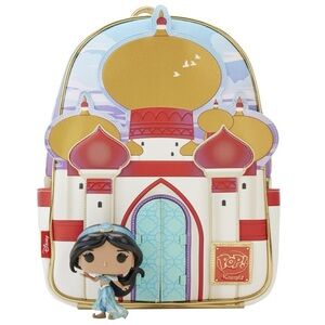 Limited Edition Bundle Aladdin 30th Anniversary Palace Mini Backpack and Pop NWT